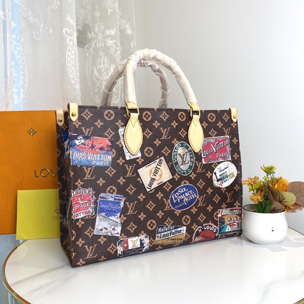 ルイヴィトンバッグ側面デザイン